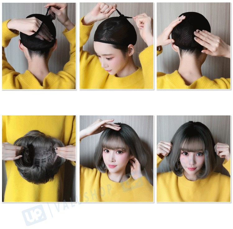 小顔 韓国風 カツラ ショートヘア 売店 レディース オシャレ 可愛い セミロング 多色 巻き髪