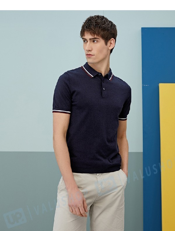 メンズ 柔らかい 代30代 通勤 通学 ポロシャツ 夏 ネイビー 半袖 定番 シンプル おしゃれ 新作 完売 快適