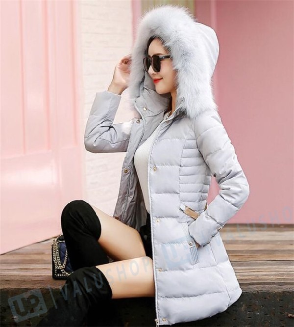 ダウンジャケット レディース オンラインショッピング ファー付き ダウンコート スリム 冬 ロングコート アウター 防寒