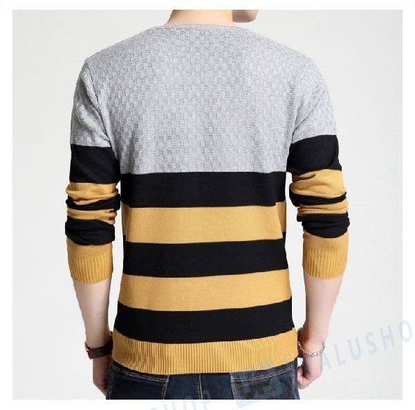 クルーネック セーター メンズ ボーダー ニット セ 安値 ーター 定番 冬服 冬 長袖 秋服 秋冬 新作 秋