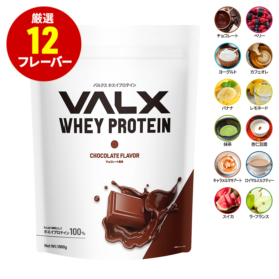 VALX (バルクス) ホエイプロテイン WPC 山本義徳 プロテイン 1kg 抹茶 