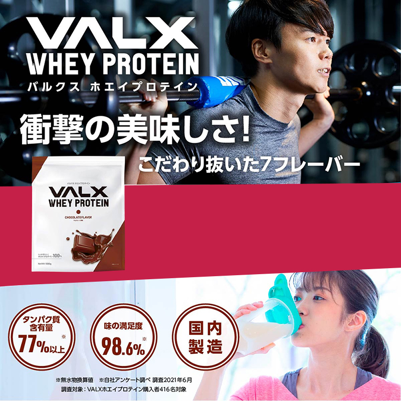 VALX (バルクス) ホエイプロテイン WPC チョコレート 山本義徳 1kg :V004001:VALX ONLINE STORE - 通販 -  Yahoo!ショッピング