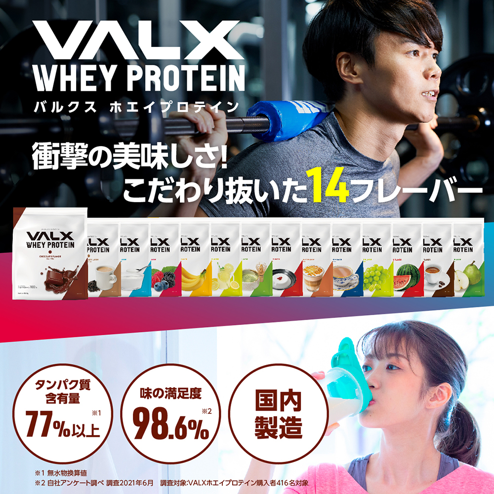 VALX (バルクス) ホエイプロテイン WPC チョコレート風味 山本義徳 1kg