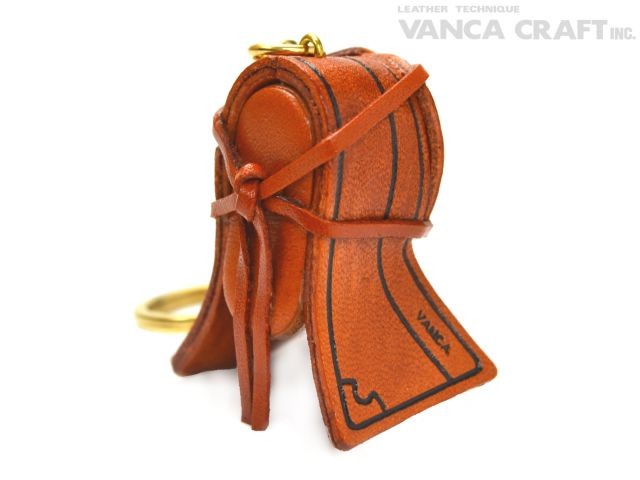 本革製キーホルダー 剣道面 バンカクラフト 革物語 VANCA CRAFT レザー