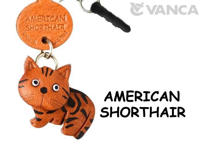 スマホピアス 猫 携帯アクセサリー アメリカンショートヘアー アメショー バンカクラフト 革物語 VANCA CRAFT レザー 手作り 雑貨 革小物  ネコ 名入れ :43941:楽しい革雑貨の贈り物 VANCA CRAFT 通販 
