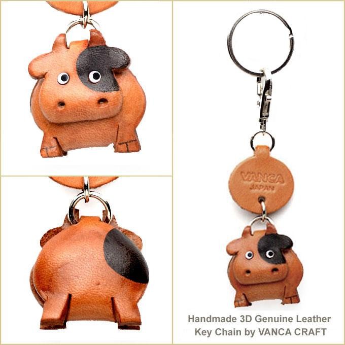 うし 動物キーホルダー バンカクラフト 革物語 VANCA CRAFT レザー