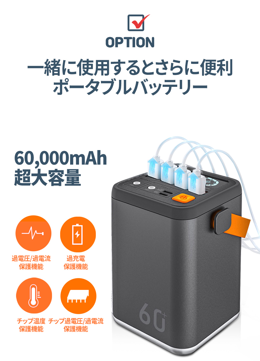 INEAST ポータブルバッテリー 大容量 軽量 小型 60000mAh QC3.0 PD 20W 同時充電可能 コンセント 急速充電 PSE認証  防災 停電 iPhone Android 宅急便 : acc0599 : VANIA Store - 通販 - Yahoo!ショッピング