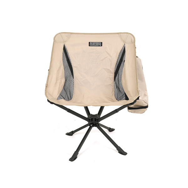 windswaves 折り畳みチェア 360度回転 椅子 スイベル 背もたれ付 軽量