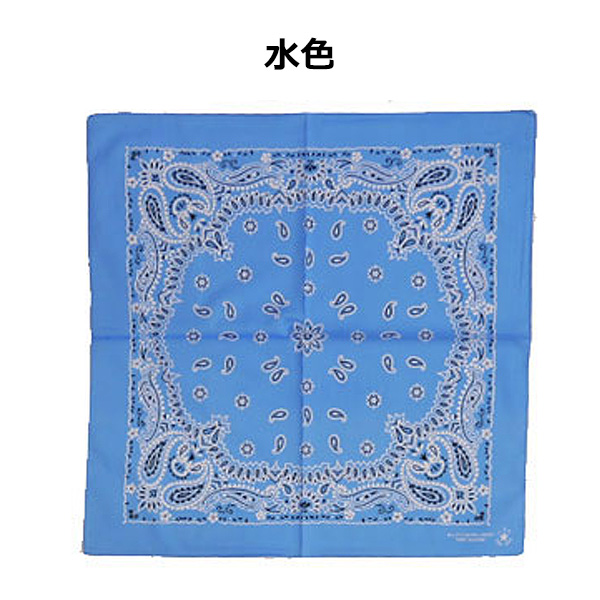 バンダナ 大判 65cm×65cm ペイズリー 柄 綿100% 日本製 | ランチクロス