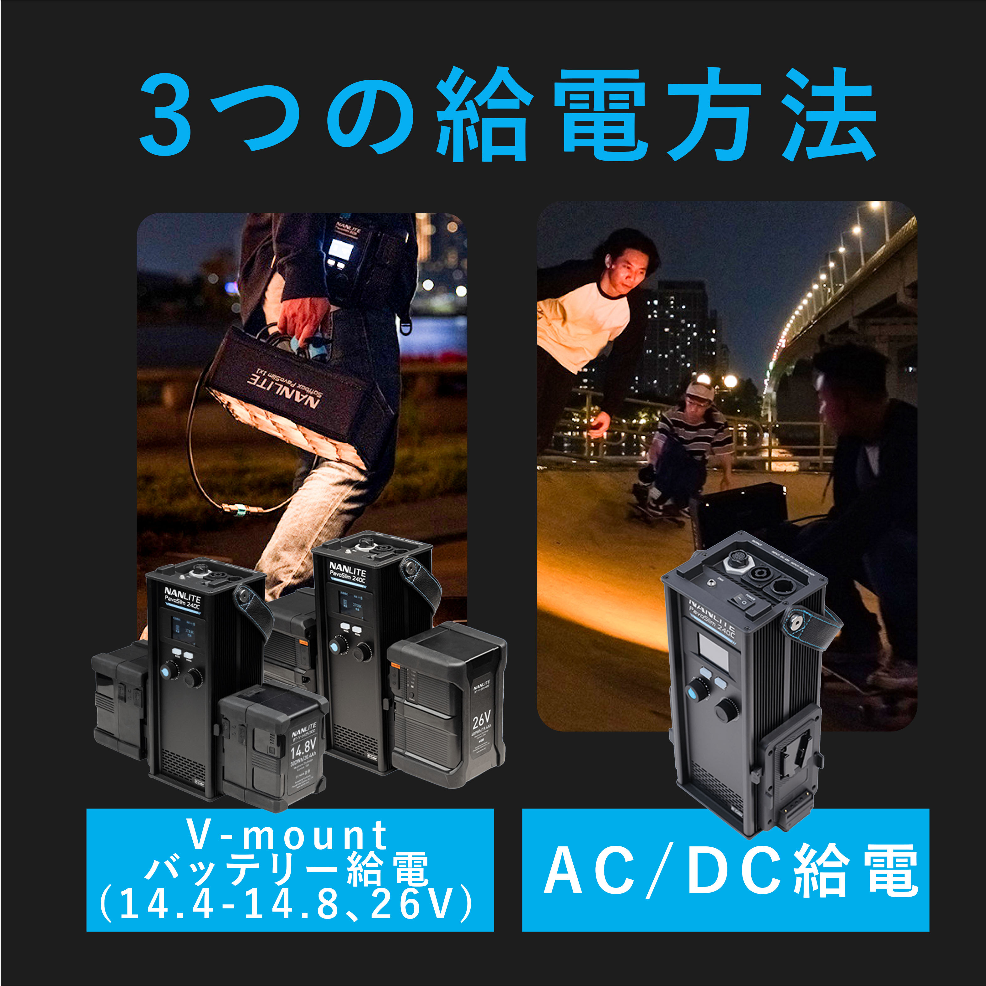 NANLITE（ナンライト） NANLITE PavoSlim 240C 撮影用ライト RGBパネル