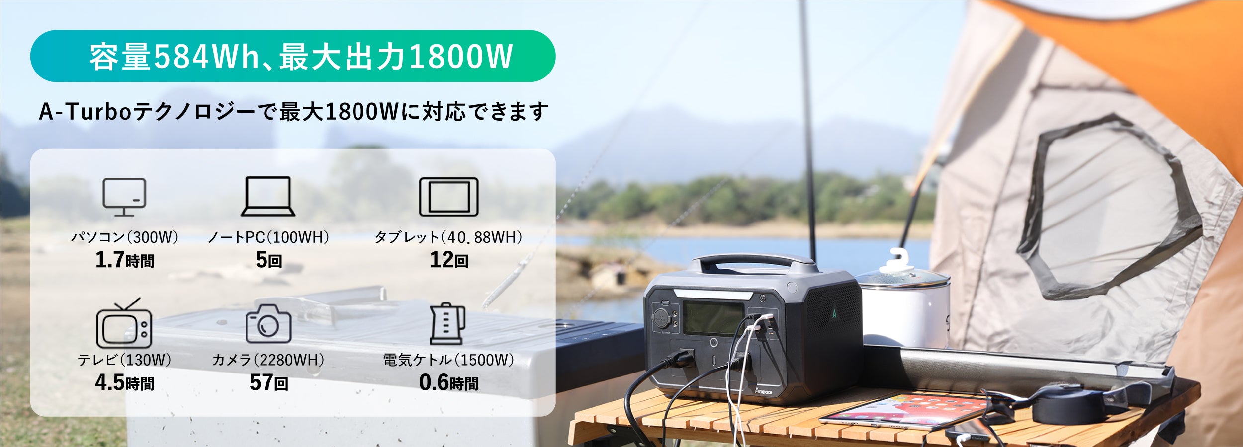 Ampace Andes 600 Pro 584Wh ポータブル電源 Amazon.co.jp: Ampace Andes 600 Pro ポータブル電源 584Wh 大