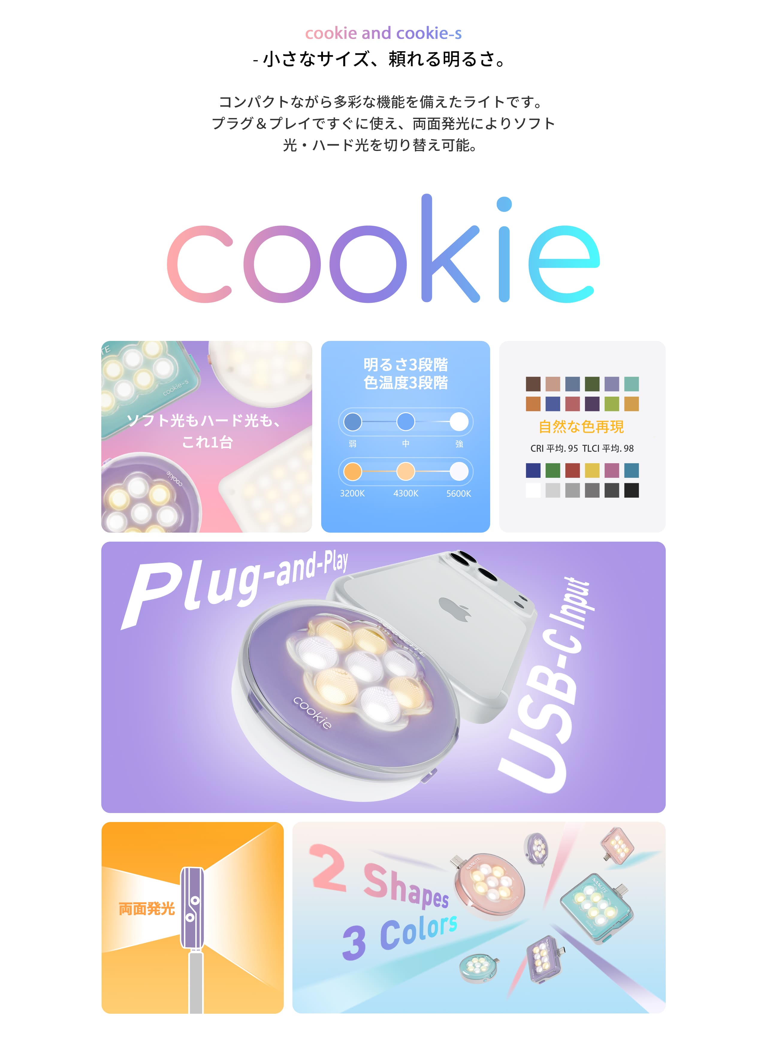 NANLITE cookie LEDミニライト