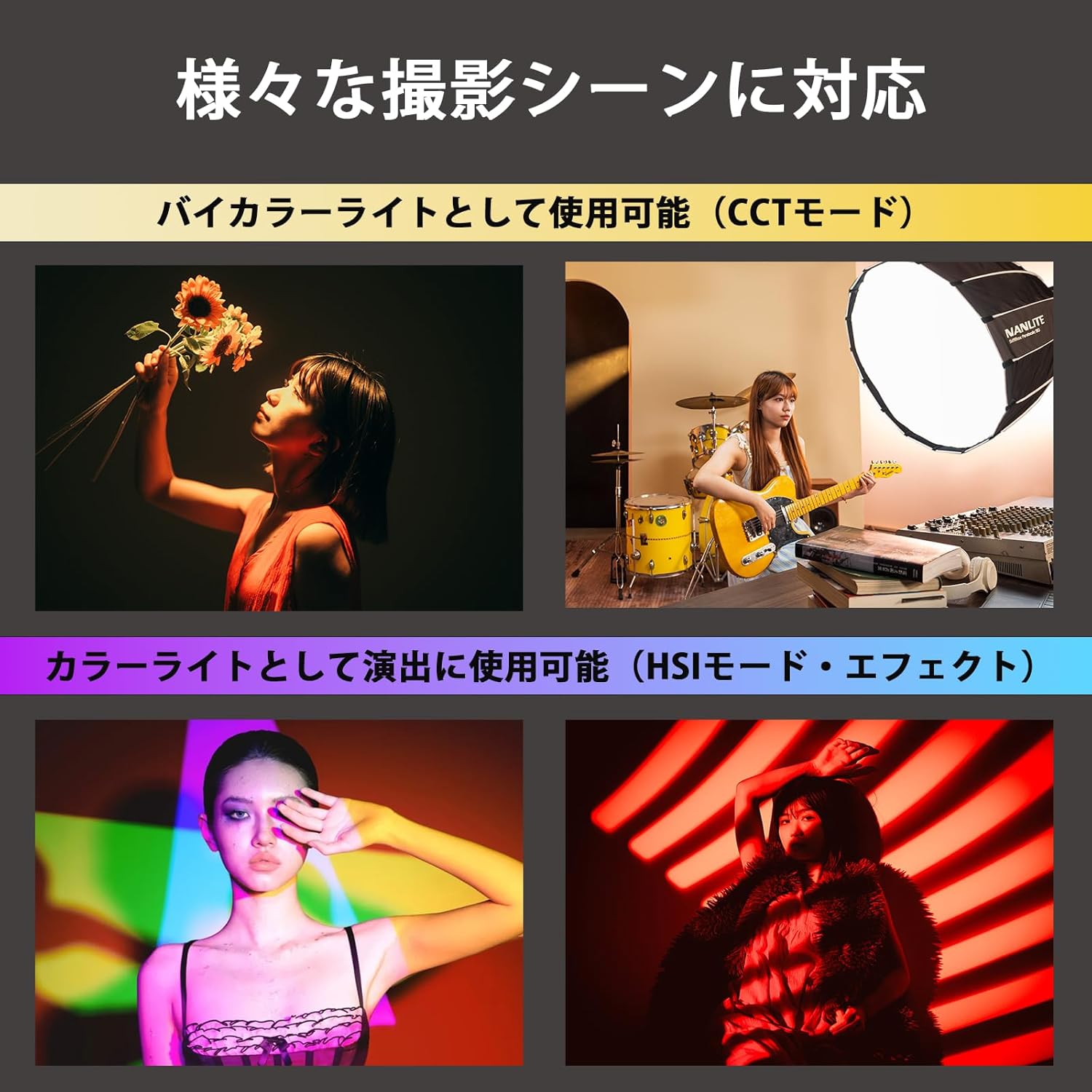 NANLITE（ナンライト） NANLITE FC-500C 撮影用ライト RGBW RGBライト