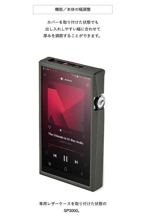 Astell&Kern A&ultima SP3000用 完全無欠の縦型キャリングケース