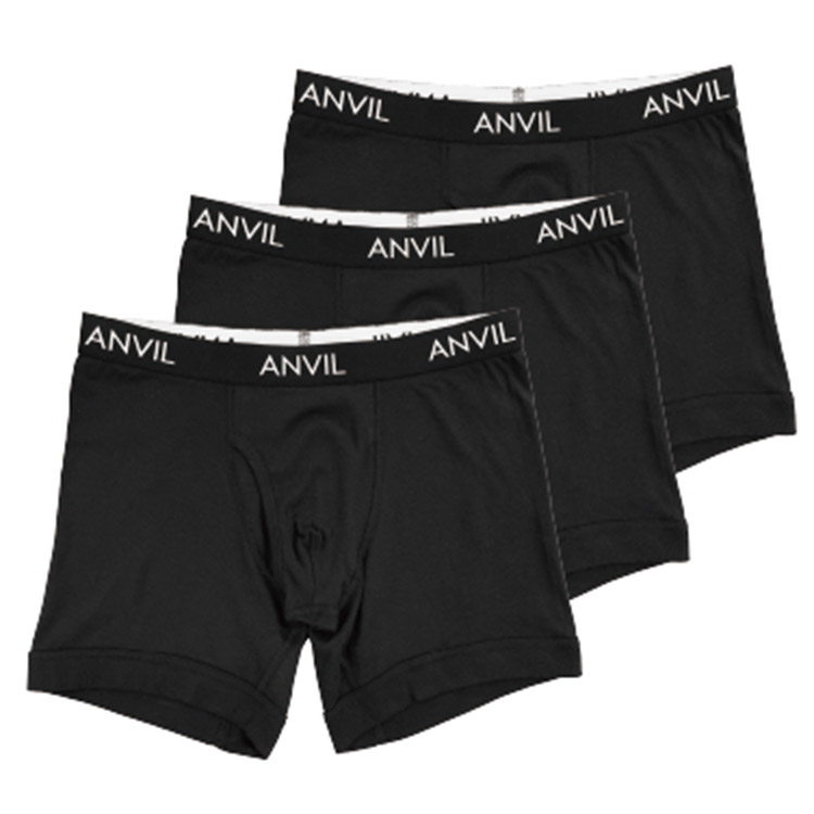 Hanes 【3枚セット】anvil アンビル 綿100％ ボクサーパンツ