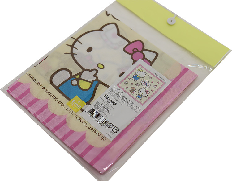ハローキティ 3枚セット 【日本製】キティ ハンカチ 30×30センチ