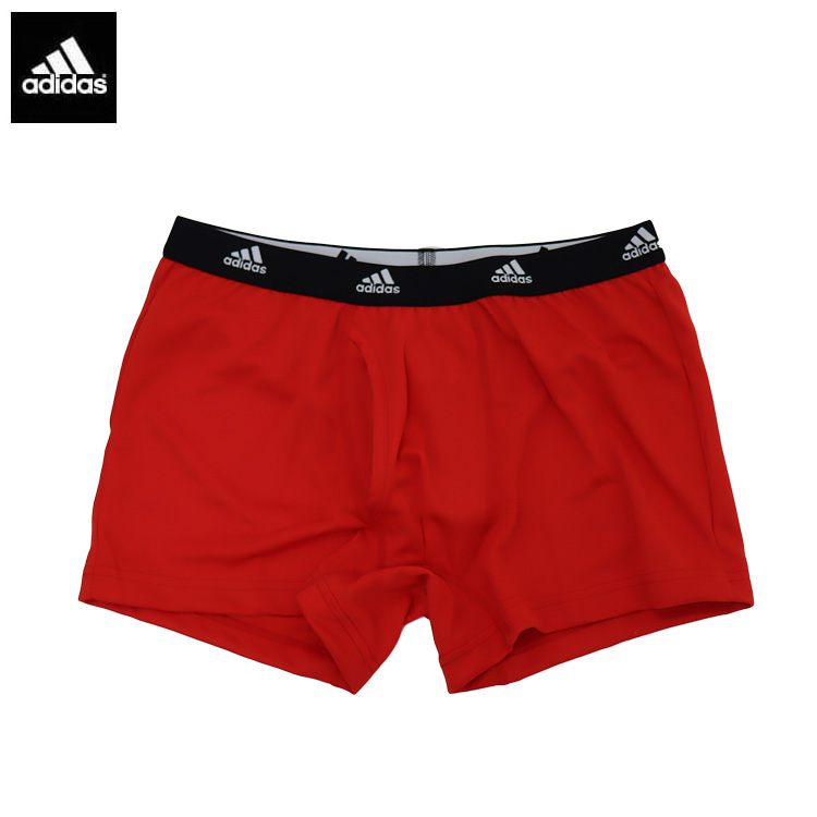 adidas 大人 アディダス 赤 メッシュ ボクサーパンツ 前開き