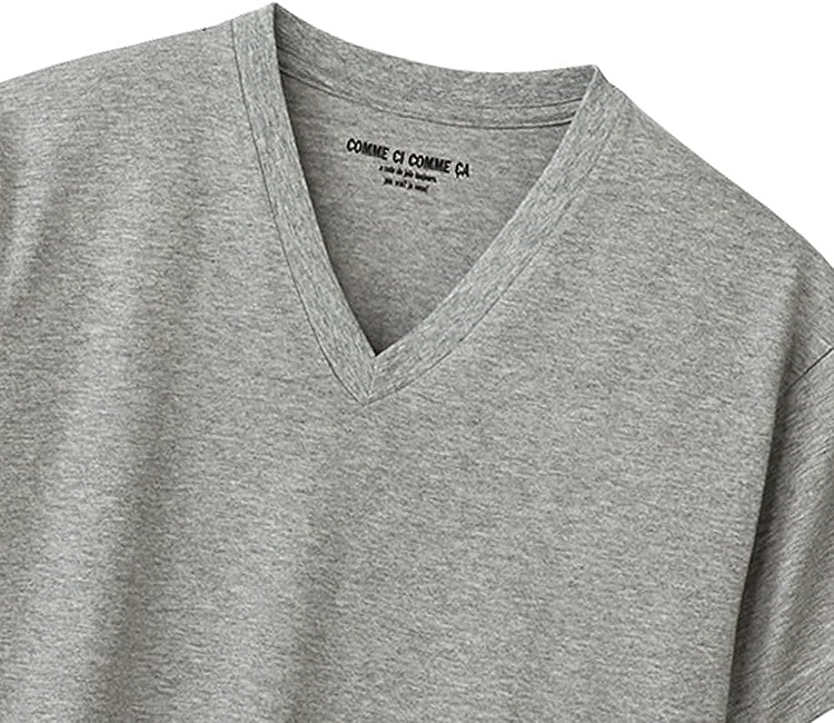 こむ商品 GUNZE 【2枚セット】グンゼ コムシコムサ vネックtシャツ メンズ