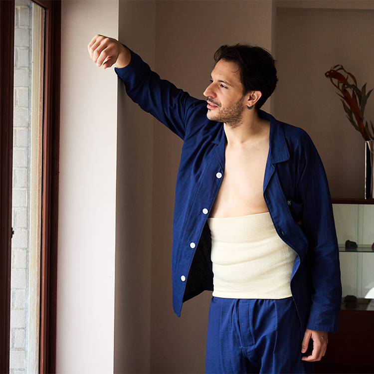 日本製 腹巻き メンズ 純度99％ ゲルマニウム鉱石 チオクリーン 腹巻