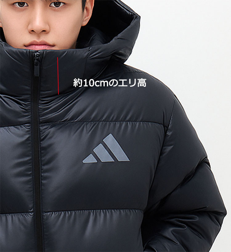 adidas（アディダス） メンズ ダウンジャケット フード付き ダウン
