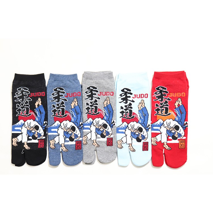 足袋ソックス メンズ 柔道柄 スポーツ 限定モデル かかと付き タビソックス 足袋靴下
