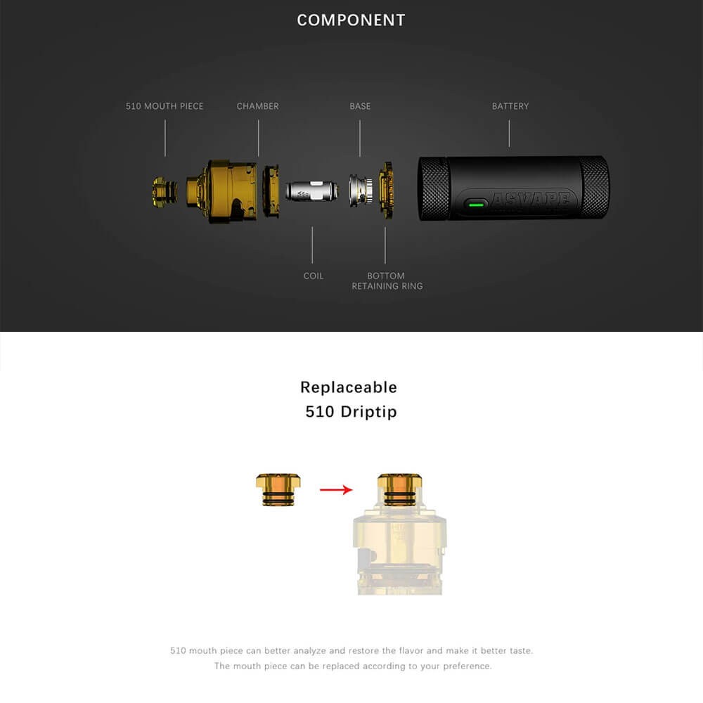 送料無料 あすつく 】ASVAPE HITA KIT アズべイプ ヒタ POD型 内蔵 