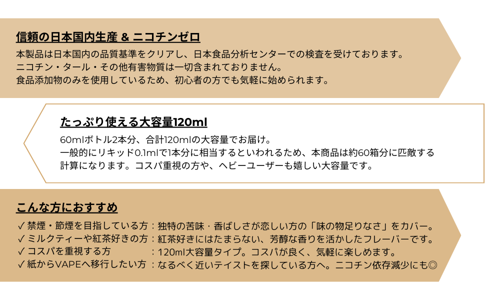 LEGITEX MILK TEA 国産 電子タバコ リキッド ミルクティー 大容量