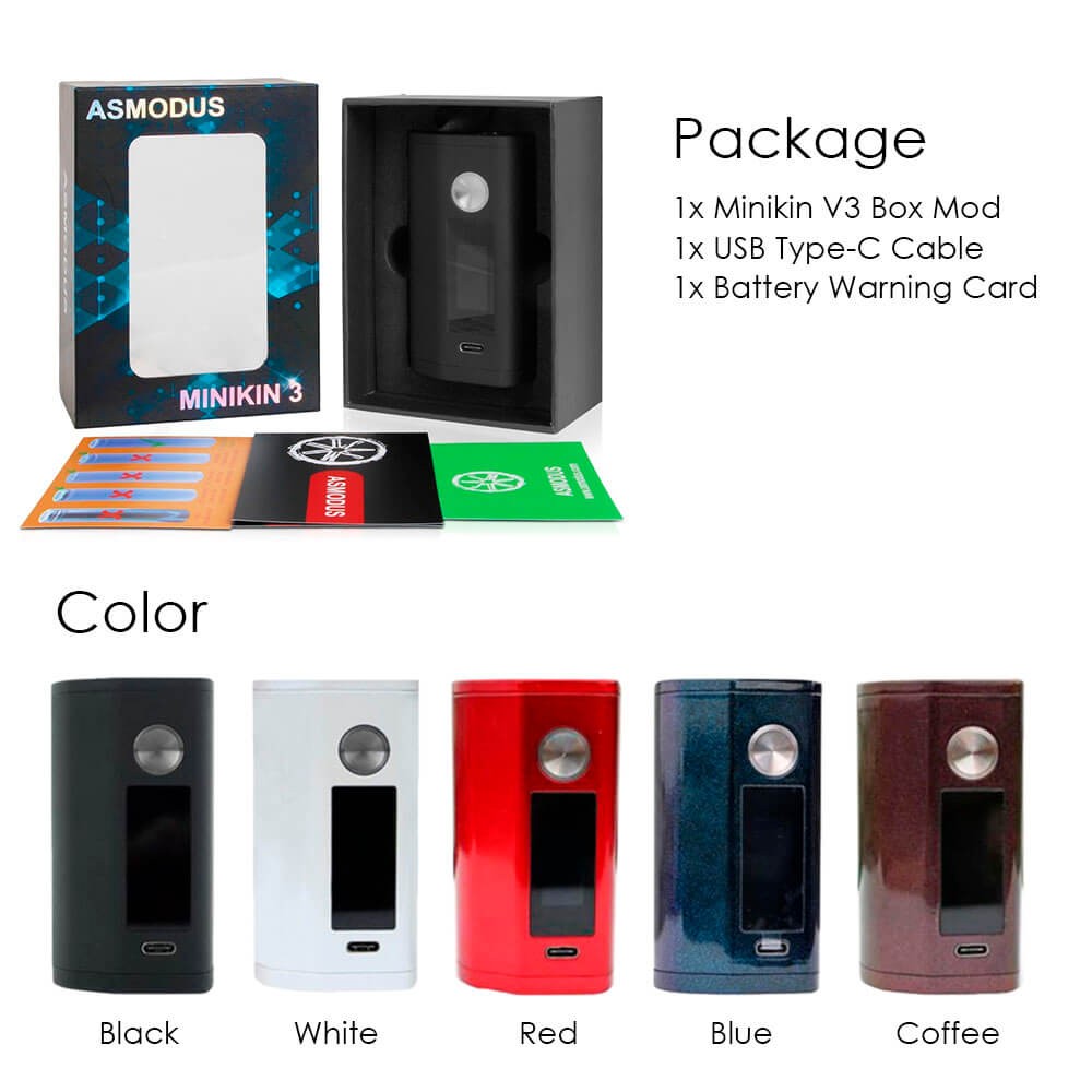 送料無料 あすつく ) ASMODUS MINIKIN 3 MOD アズモダス