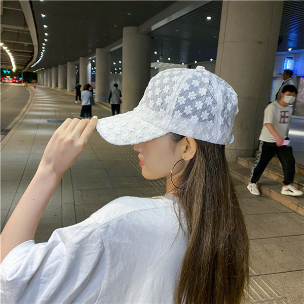 キャップ レディース 深め uv 帽子 おしゃれ メンズ コットン 日差し対策 ゴルフ 無地 夏春秋 蒸れない 日焼け ワークキャップ レース刺繍  :05apr22bqm03:ヴァラライ - 通販 - Yahoo!ショッピング