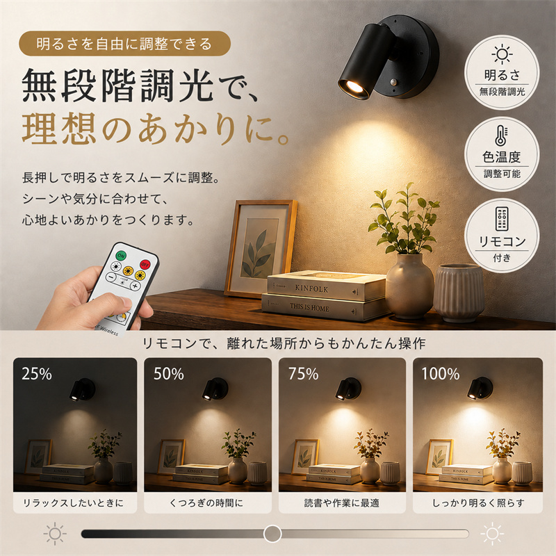 ブラケットライト LED 充電式 コードレス ...の詳細画像4