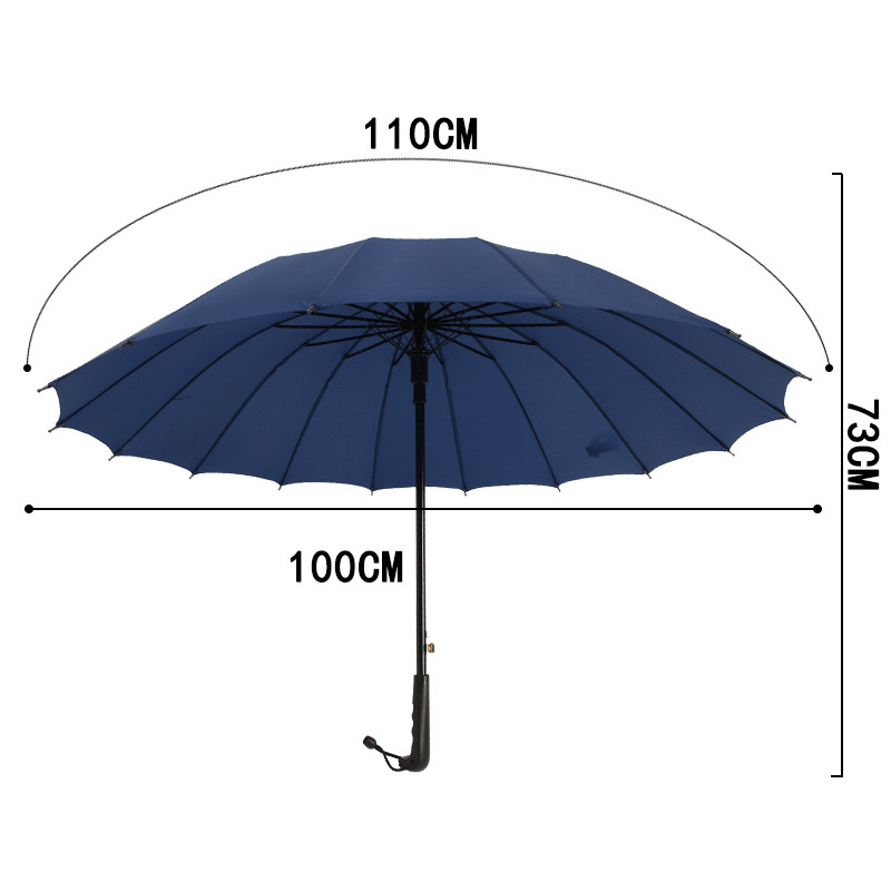 傘 メンズ 軽量 大きい 晴雨兼用 雨傘 16本骨 丈夫 超撥水 直径100cm 無地 風に強い レ...