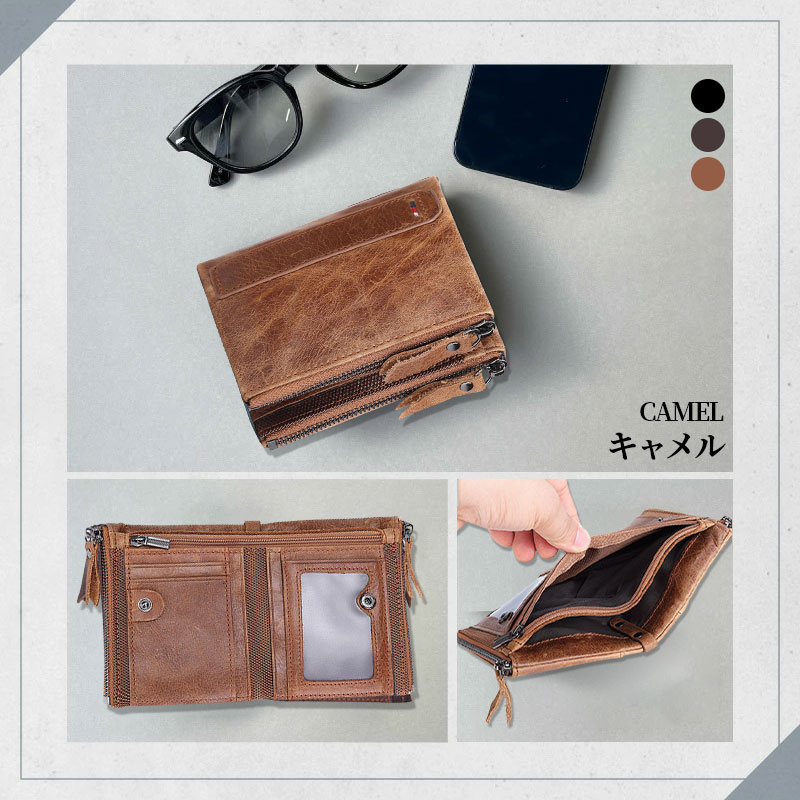 ミニ財布 コインケース 本革 カードケース メンズ 財布 二つ折り 革 