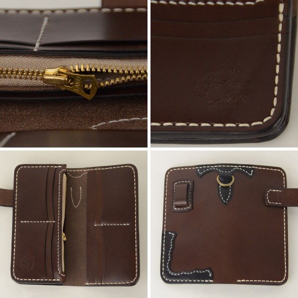 未使用　革蛸　ウォレットチェーン　+他オマケ 革蛸謹製 kawatako KWT-1716 北米原皮 オイルレザーロングウォレット