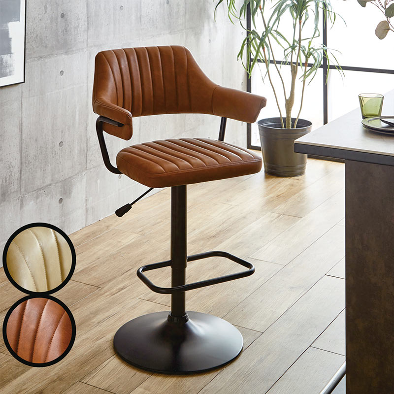 ❤️1品限り❤️カウンターチェア バーチェア 昇降式 PUレザー 1脚 ダークグレー 1日P13％〜 カウンターチェア バーチェア 昇降式 ガス圧 PU 合皮レザー