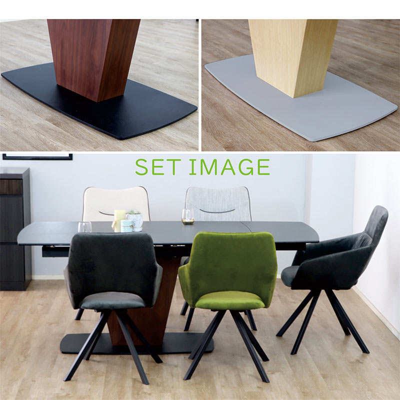 25日P14% セラミックダイニングテーブル 伸長式 幅140cm 幅180cm 片側