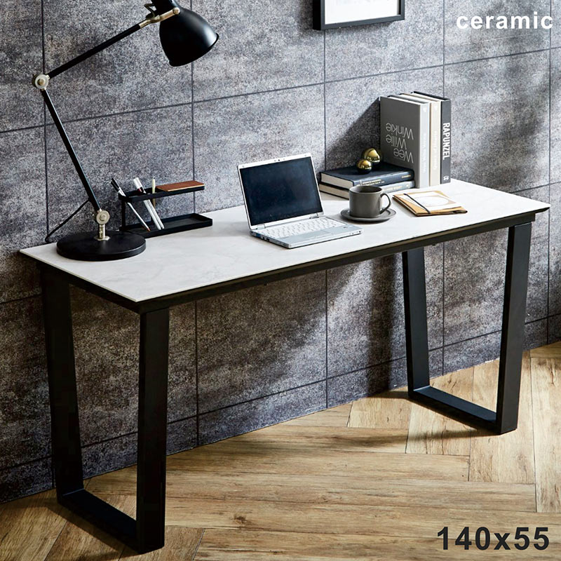 爆買 パソコンデスク デスク セラミック 机 書斎 幅140 140×50