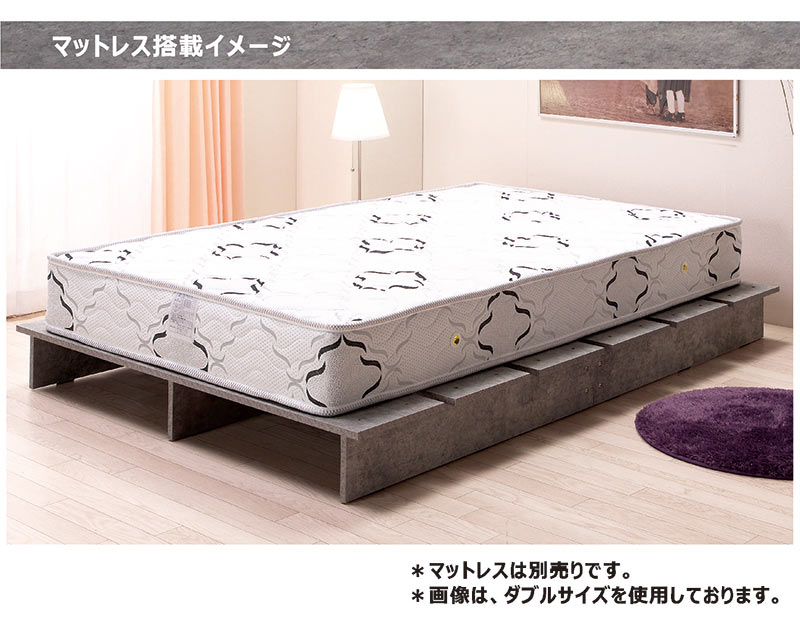 ベッド シングル クイーンフレーム ローベッド フロア シングルベッド
