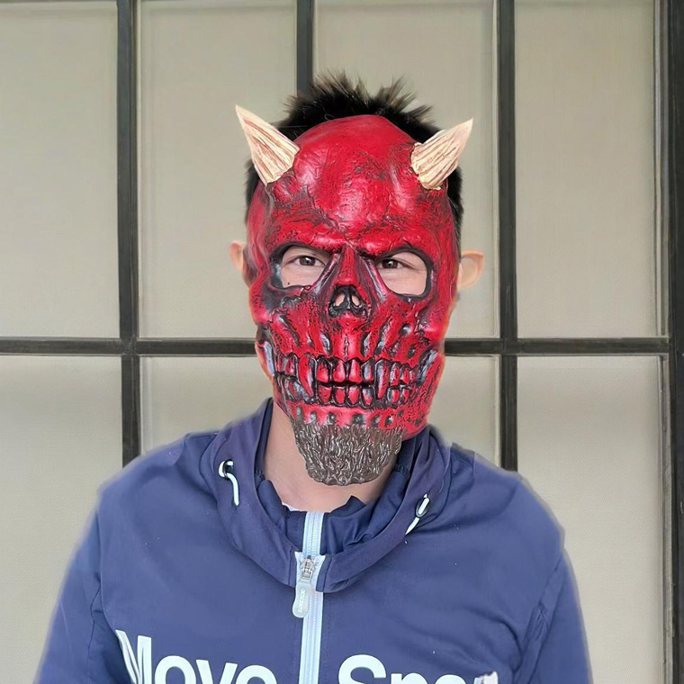 デビル マスク 赤い悪魔 般若 はんにゃ 悪魔 魔王 赤鬼 赤い お面 仮面