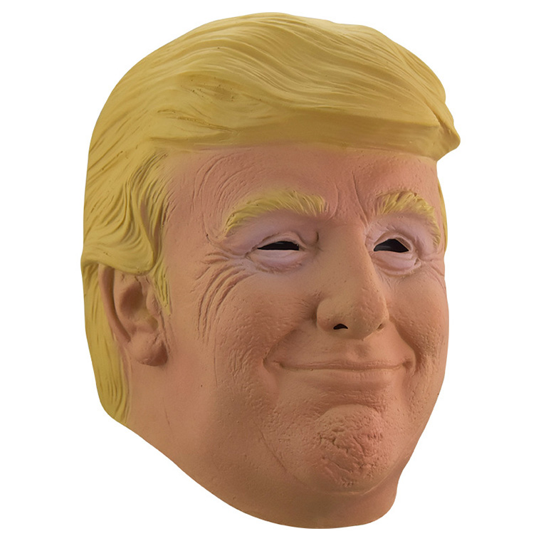 トランプ 大統領 アメリカ 政治家 ジョークグッズ 狂人 怪獣マスク ハロウィン ラバーマスク 変装グッズ 仮装 被り物 お面 仮面 小物 お化け屋敷 学芸会 文化祭