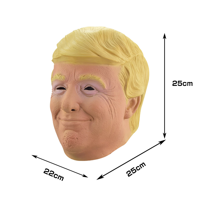 トランプ 大統領 アメリカ 政治家 ジョークグッズ 狂人 怪獣マスク ハロウィン ラバーマスク 変装グッズ 仮装 被り物 お面 仮面 小物 お化け屋敷 学芸会 文化祭