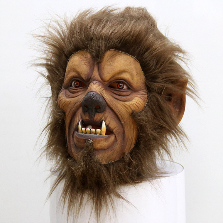 ライオン 狼 牛魔王 吸血鬼 悪魔 怪獣マスク ハロウィン ラバーマスク 変装グッズ 仮装 被り物 お面 仮面 コスプレ お化け屋敷