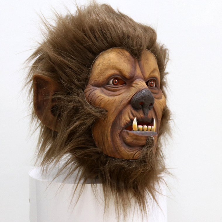 ライオン 狼 牛魔王 吸血鬼 悪魔 怪獣マスク ハロウィン ラバーマスク 変装グッズ 仮装 被り物 お面 仮面 コスプレ お化け屋敷