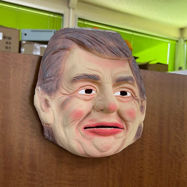 レーガン 大統領 アメリカ 政治家 ジョークグッズ 狂人 怪獣マスク ハロウィン ラバーマスク 変装グッズ 仮装 被り物 お面 仮面 小物 お化け屋敷 学芸会 文化祭