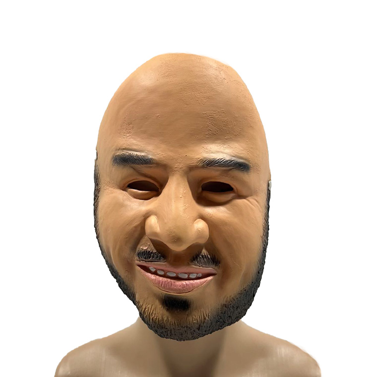 おっさん 坊主 おじさん ジョークグッズ 中年男 おやじ オシャレ かぶりもの ラバーマスク 変装グッズ 仮装 被り物 お面 仮面 学芸会 文化祭