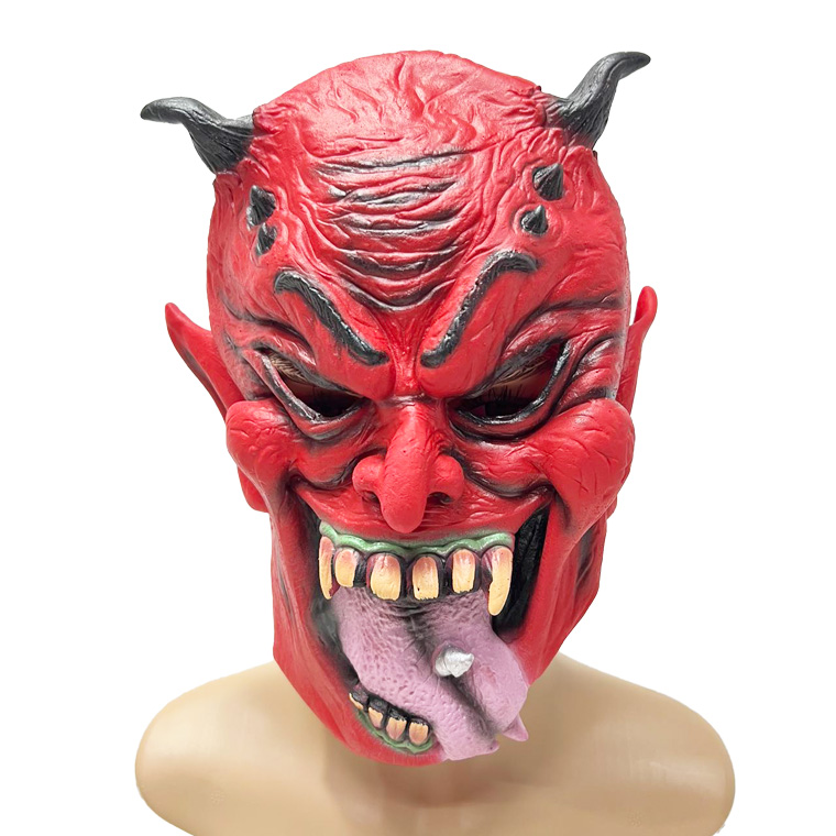 般若 はんにゃ 鬼 般若の お面 仮面 能面 怖い 豆まき 節分 鬼 赤鬼 ラバーマスク 仮装 被り物 お化け屋敷 変装 ハロウィン