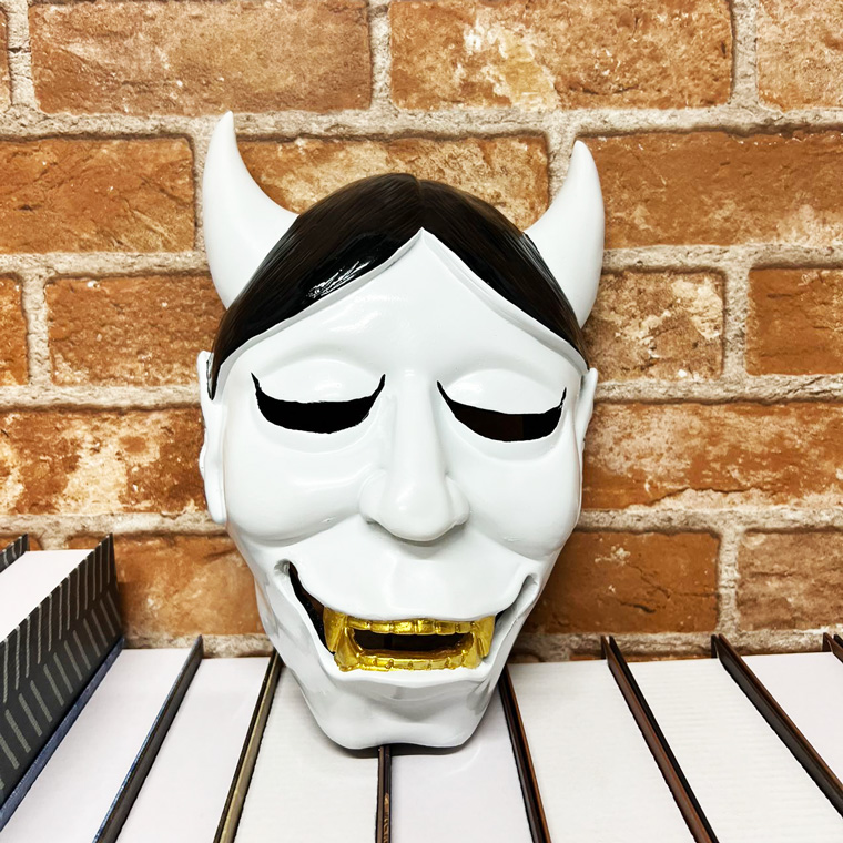 妖狐 狐 鬼 能面 妖怪 般若 はんにゃ マスク 狐のお面 樹脂製 コスプレ 般若の 仮面