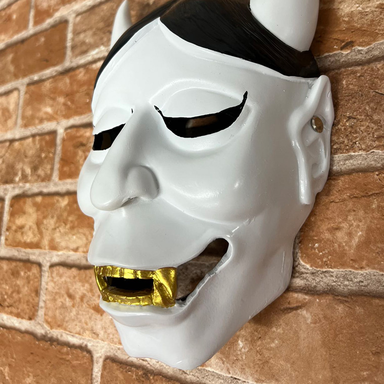 妖狐 狐 鬼 能面 妖怪 般若 はんにゃ マスク 狐のお面 樹脂製 コスプレ 般若の 仮面