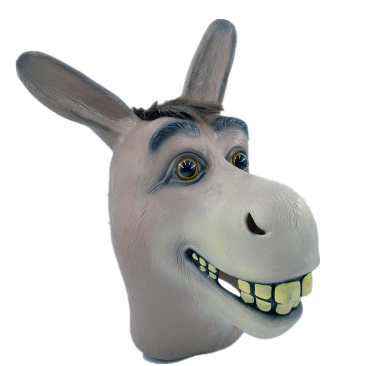 アニマル マスク ロバ 馬 牛 羊 かぶりもの リアル 動物 お面 仮面 仮装 被り物 ハロウィン ラバーマスク パンダ 虎 熊 ライオン 狼 変装グッズ お化け屋敷 
