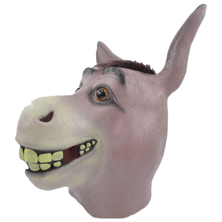 アニマル マスク ロバ 馬 牛 羊 かぶりもの リアル 動物 お面 仮面 仮装 被り物 ハロウィン ラバーマスク パンダ 虎 熊 ライオン 狼 変装グッズ お化け屋敷 