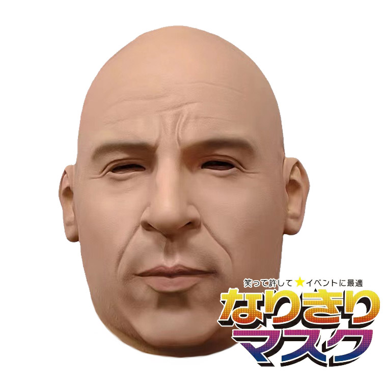 外人 ダンディー 中年 スター イケメン 役者 タレント 俳優 大物 スポーツ キン肉マン おやじ お面 仮面 仮装 被り物 変装 マスク かぶりもの ラバーマスク 